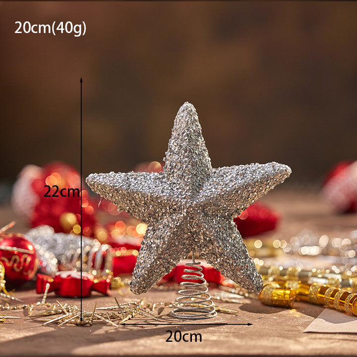 Weihnachts-Baumspitze Stern aus Schaumstoff