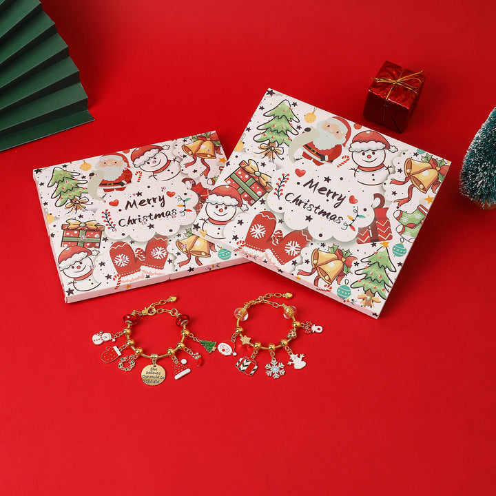 Weihnachts-Adventskalender mit DIY-Schmuckset