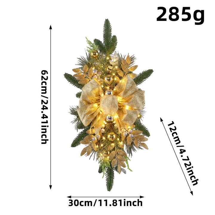 Dekorativer Weihnachtskranz aus Holz