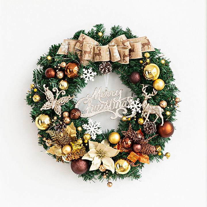 Weihnachtskranz aus PVC, handgefertigt