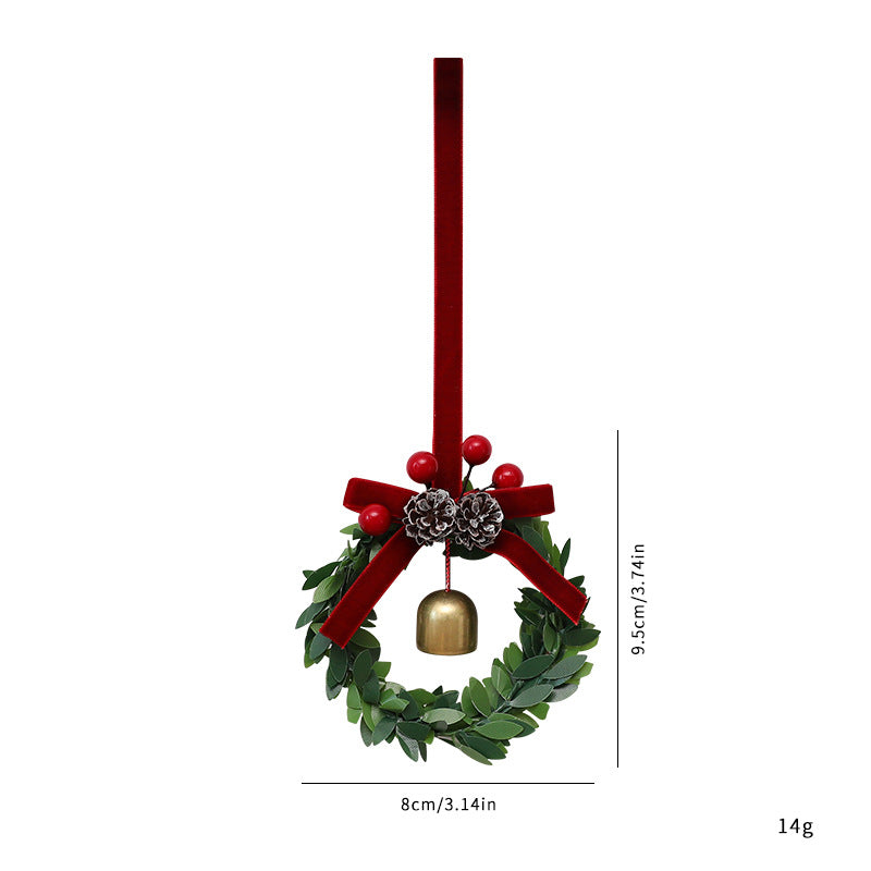 Weihnachtlicher Kranz-Anhänger mit Glocken
