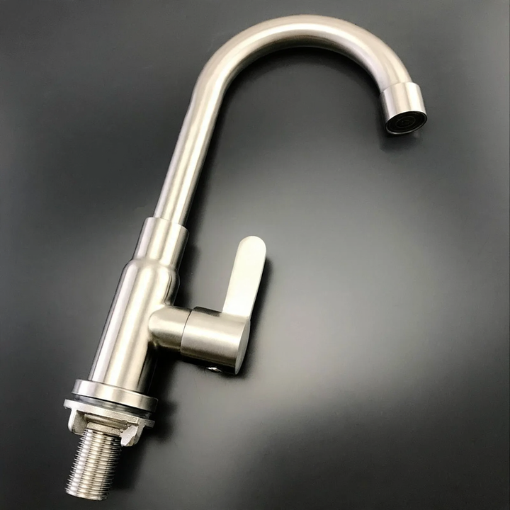 Edelstahl-Wasserhahn für Küche, Misch- oder Kaltwasser