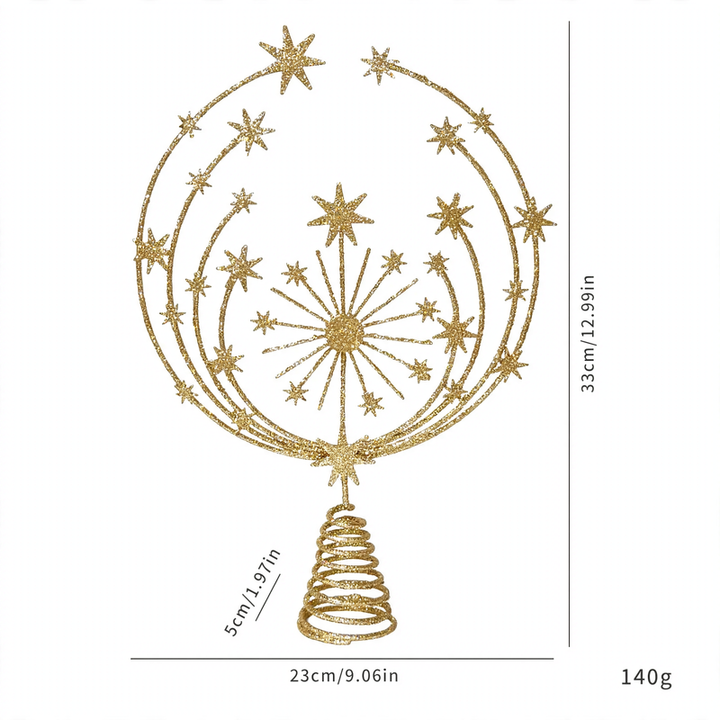 Weihnachtsbaumspitze Stern aus Eisen