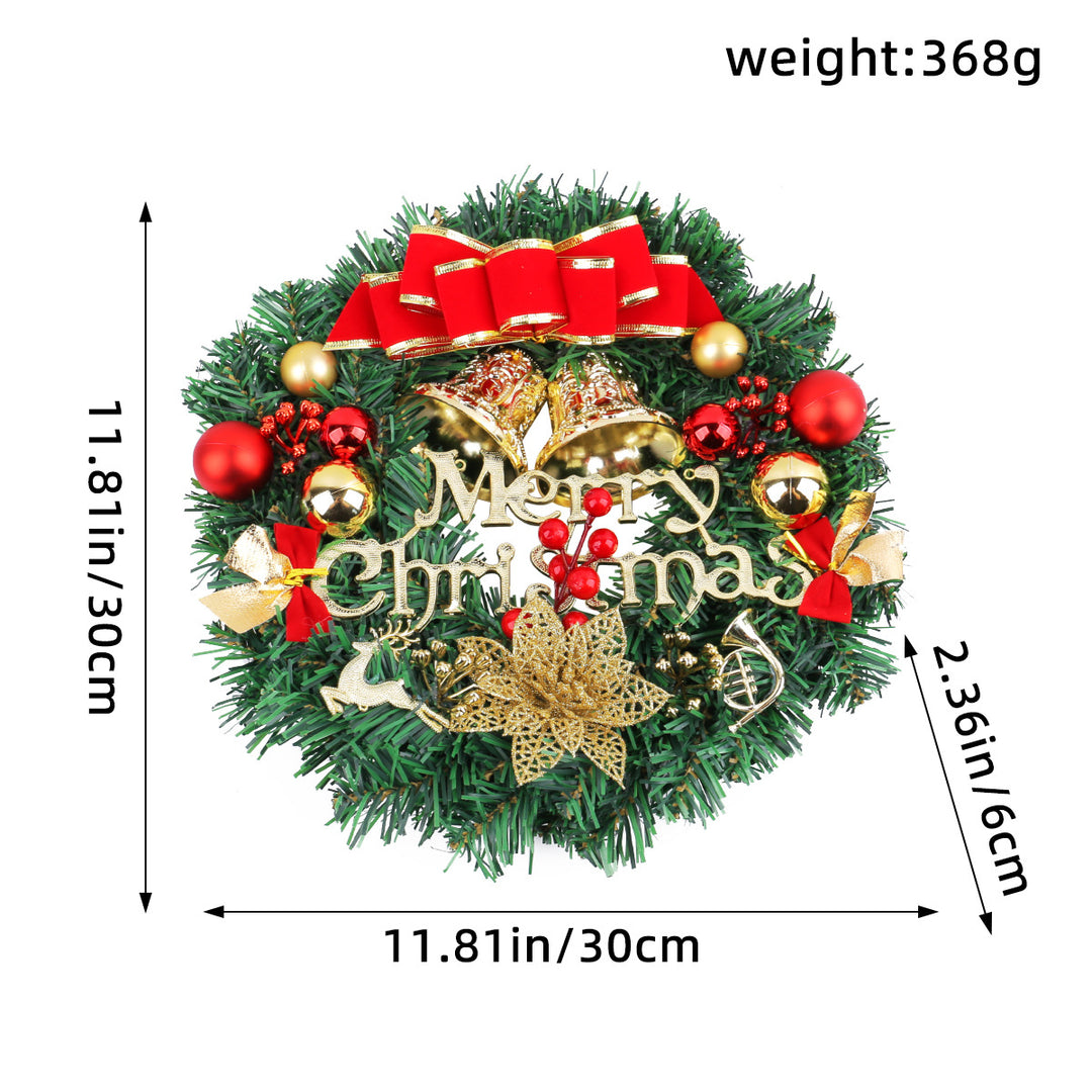 Dekorativer Weihnachtskranz aus Holz