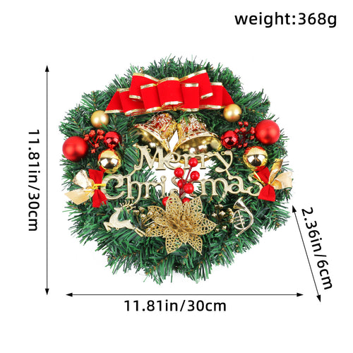 Dekorativer Weihnachtskranz aus Holz