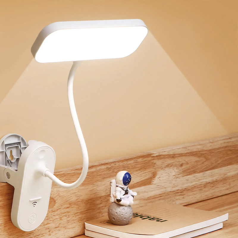 LED-Klemmleuchte für Schreibtisch und Bett, dimmbar