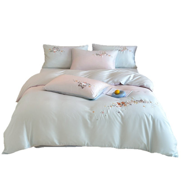 Tencel-Bettwäsche-Set mit Stickerei