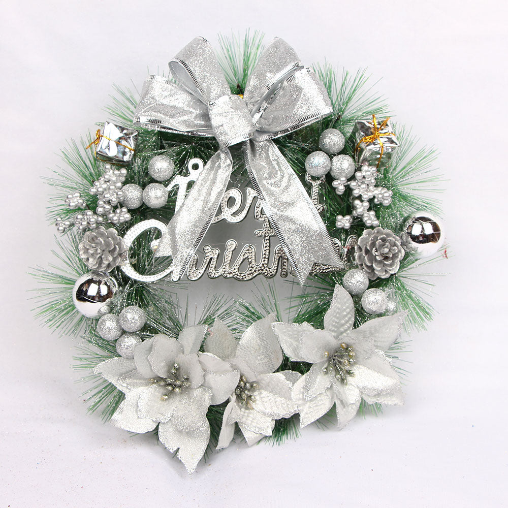 Weihnachtskranz aus Kiefernnadeln, 30 cm, handgefertigt