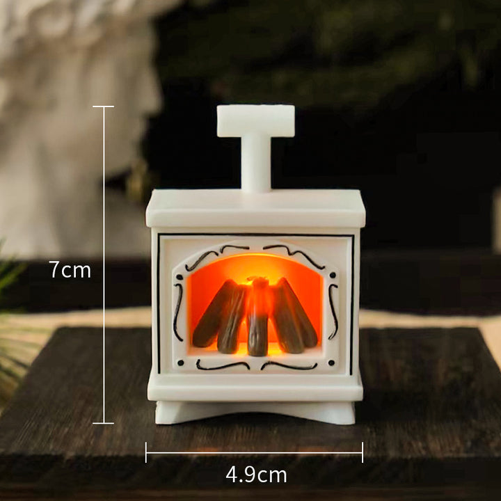 LED-Kamin-Nachtlicht im Retro-Stil