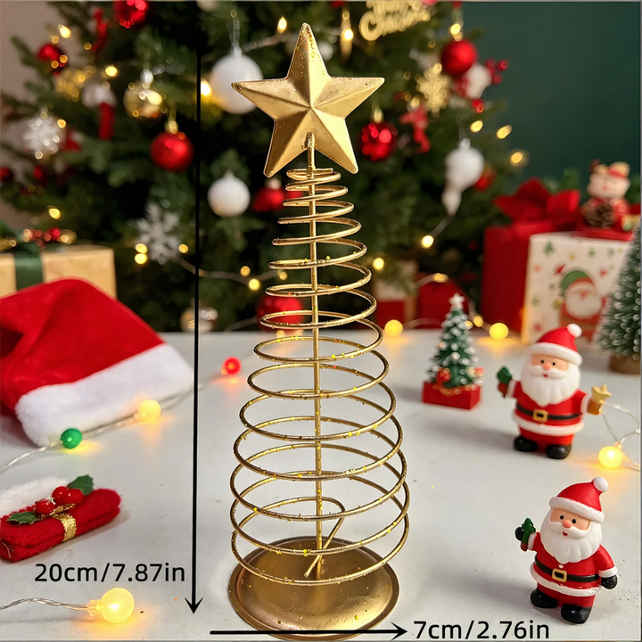 Mini-Weihnachtsbaum aus Draht mit Stern