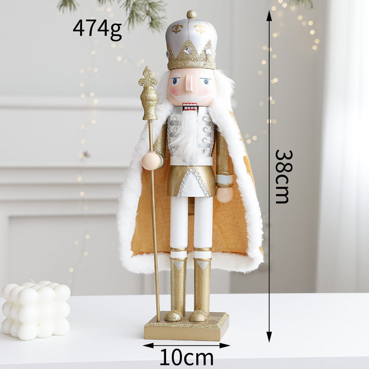 Dekorative Nussknacker-Figur aus Holz für den Tisch