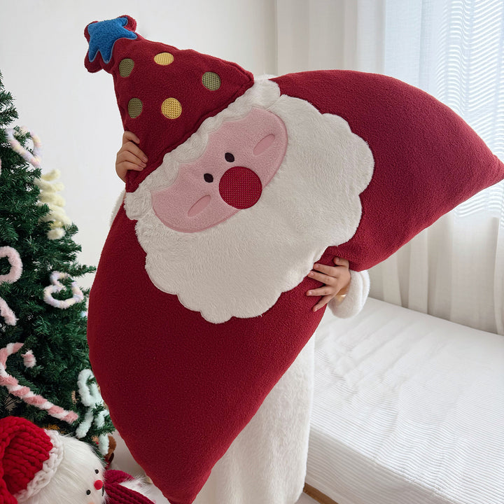 Weihnachtsmann-Rückenkissen, Plüsch, abnehmbar