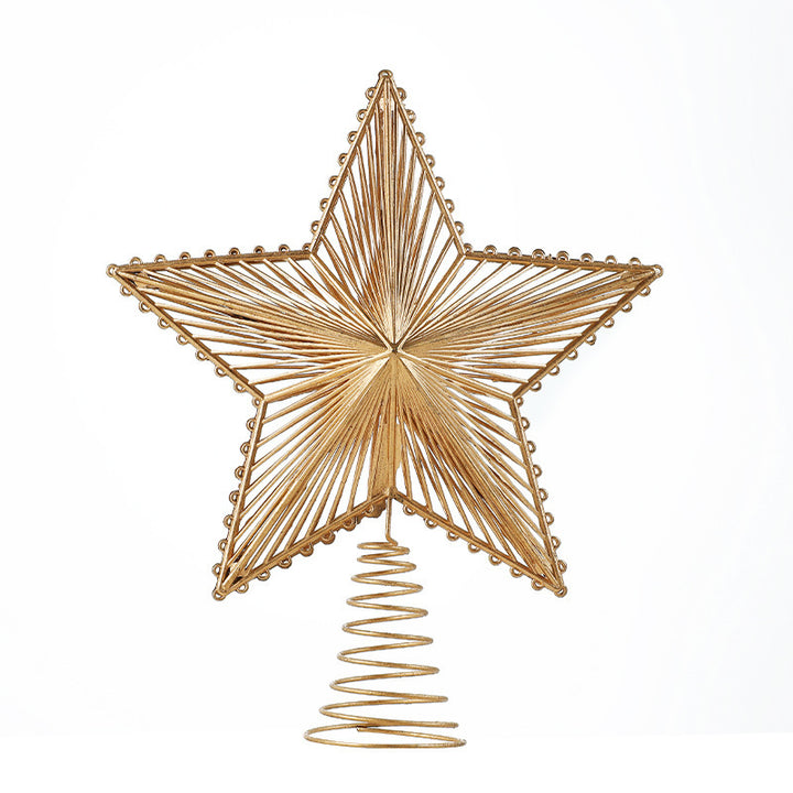 Weihnachtsbaum-Spitzenstern, strahlenförmiges Design
