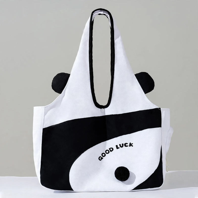 Haustiertasche aus Segeltuch, Kopf oben