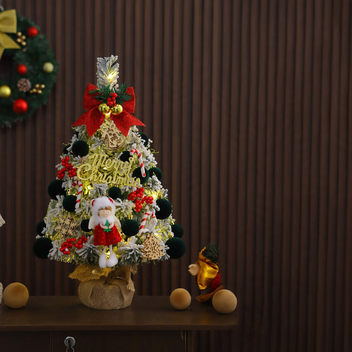 Mini-Weihnachtsbaum mit Beflockung, 45 cm oder 60 cm