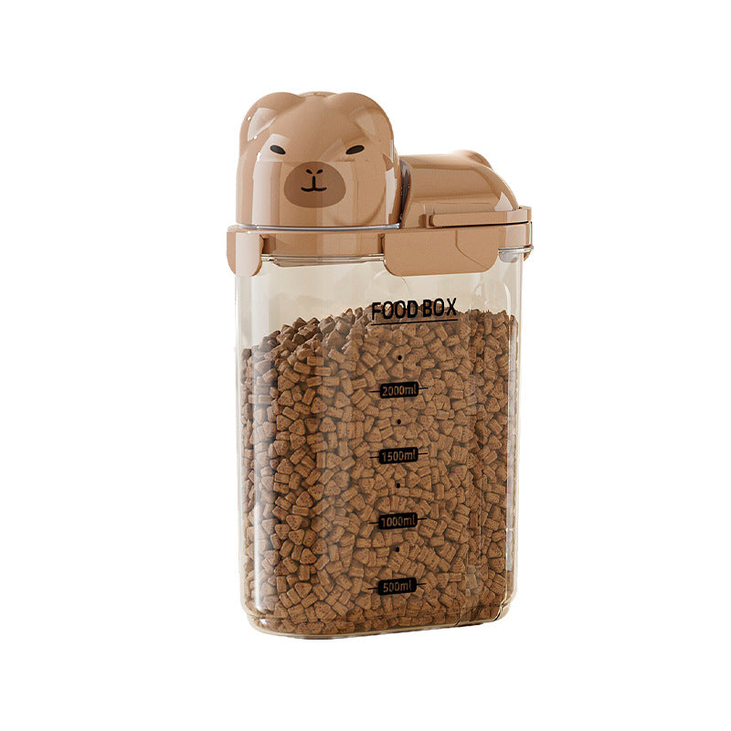 Vorratsdose für Tierfutter und Lebensmittel, 1–2 L