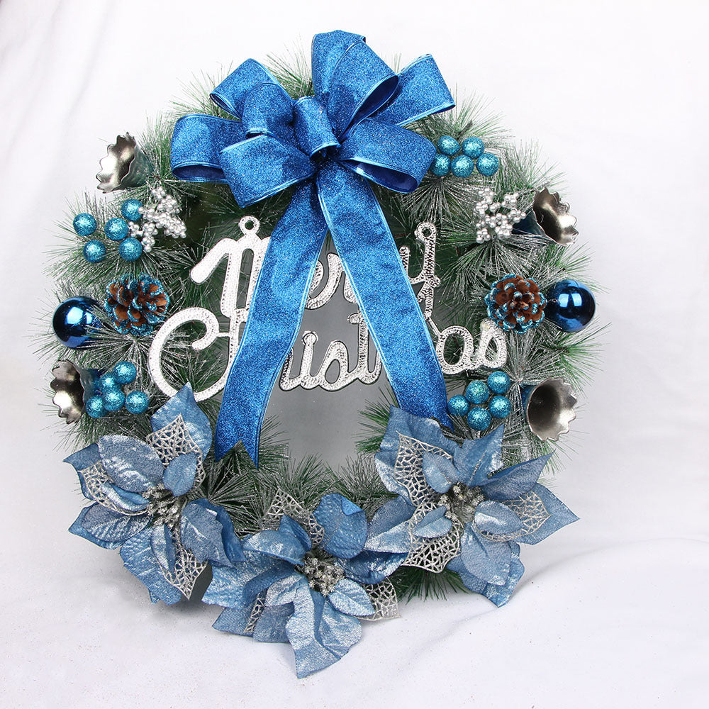 Weihnachtskranz aus Kiefernnadeln, 30 cm, handgefertigt