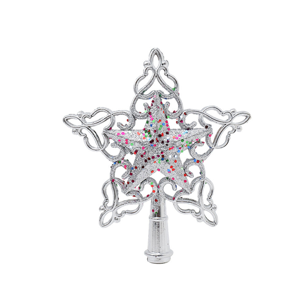 Dekorativer Weihnachtsbaum-Stern aus Kunststoff