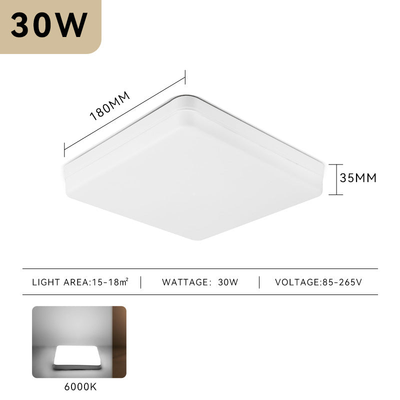 LED-Deckenleuchte, quadratisch oder rund