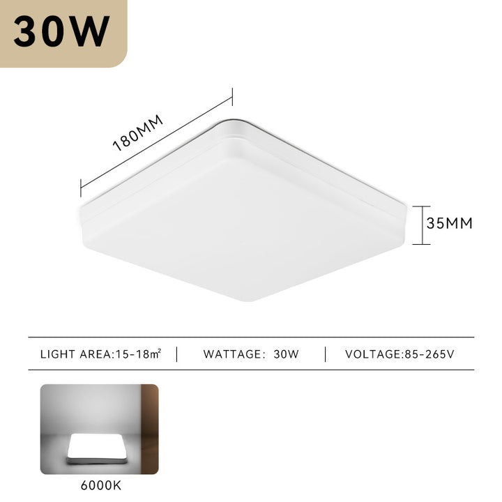 LED-Deckenleuchte, quadratisch oder rund