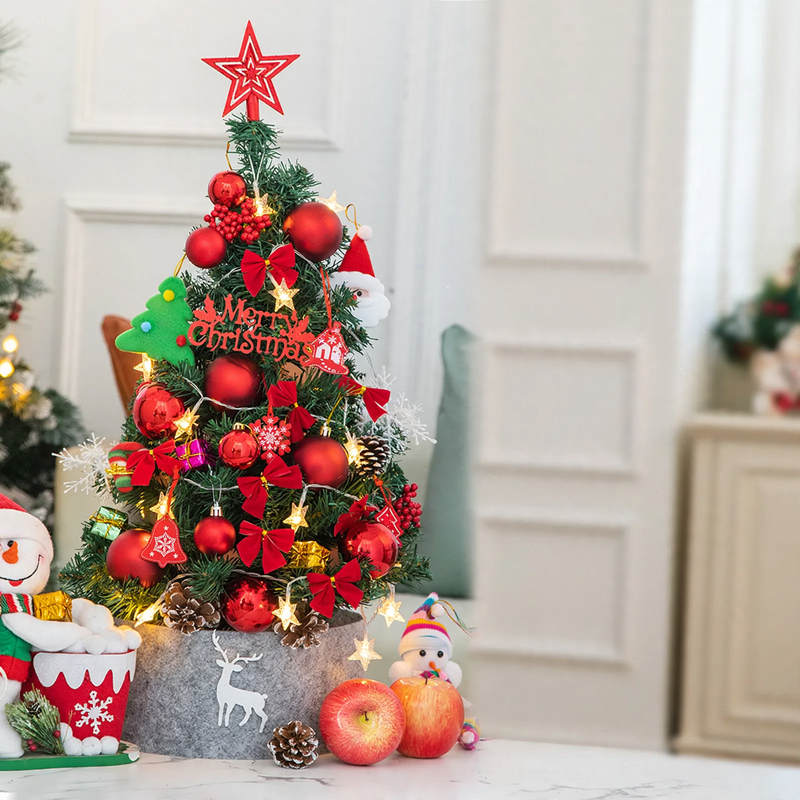 Mini-Weihnachtsbaum-Set für den Tisch