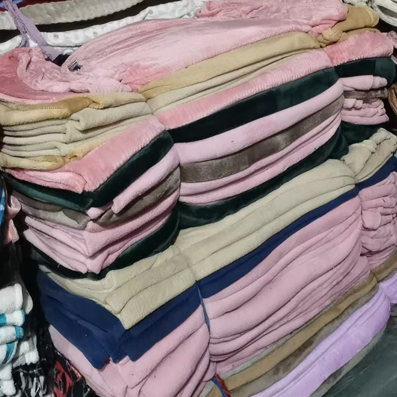 Kuscheldecke aus Polyester, Uni-Farben