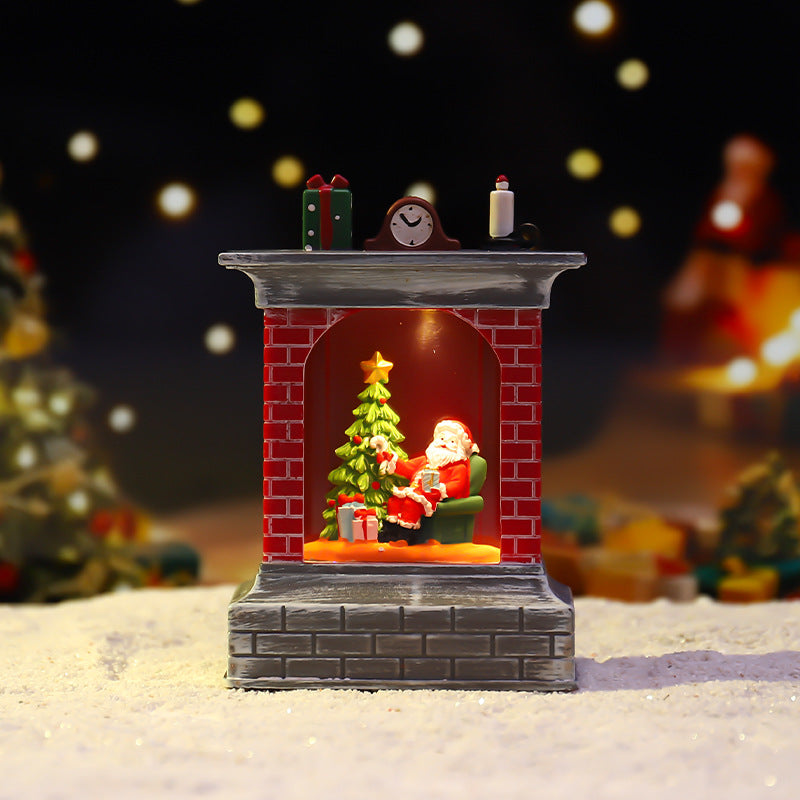 Kreative Weihnachts-Nachtleuchte mit Sternenlicht