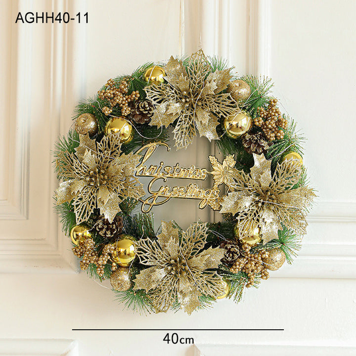Weihnachtskranz mit Beleuchtung, PVC, verschiedene Ausführungen