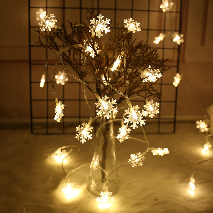 LED-Schneeflocken-Lichterkette, batteriebetrieben, Modell YL-XH