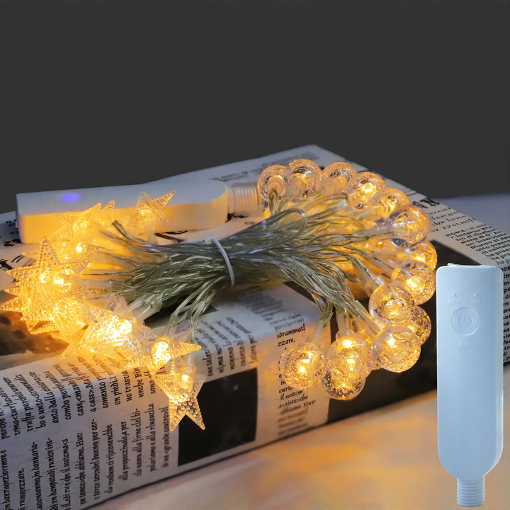 LED-Lichterkette mit Fernbedienung, wiederaufladbar