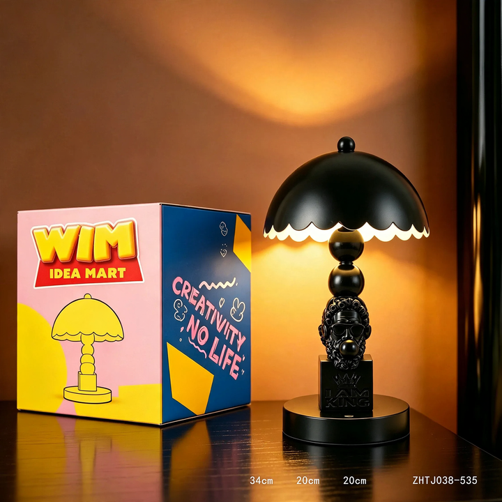 Vintage Bubble King Tischlampe mit Farbwechsel