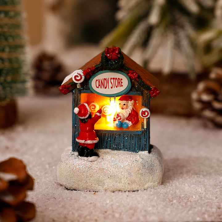 Dekorative Weihnachtsfiguren aus Kunstharz