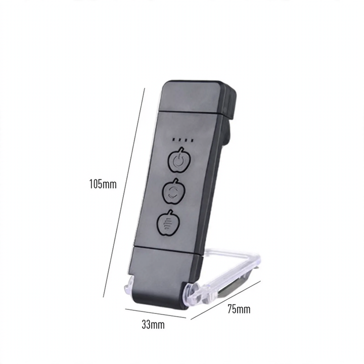Mini-LED-Klemmleuchte, faltbar, USB-aufladbar