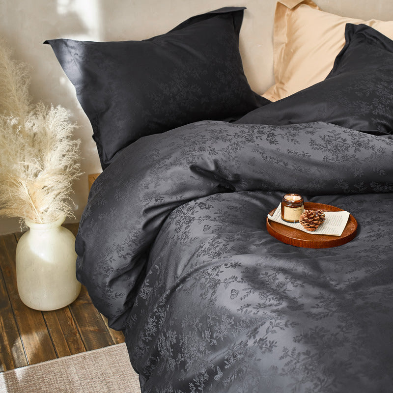 Luxuriöses Bettwäsche-Set aus langstapeliger Baumwolle, Satin