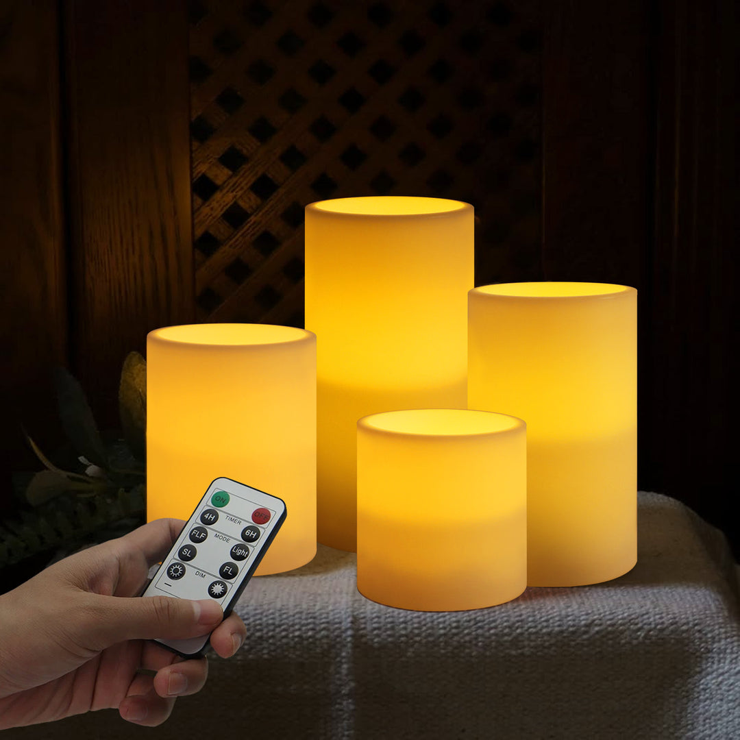 LED-Kerzen-Set mit Fernbedienung und Timer