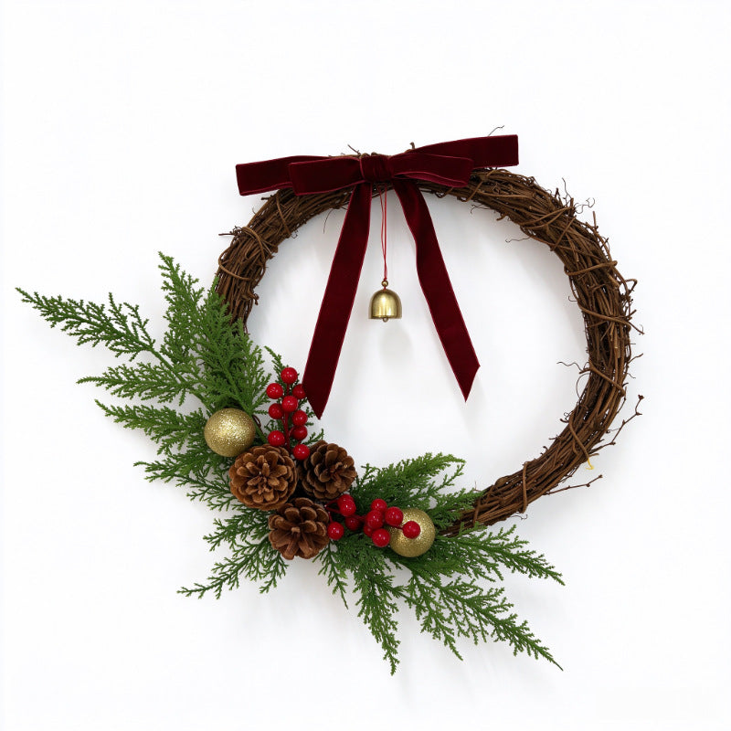Weihnachtskranz aus Rattan, 15/30 cm