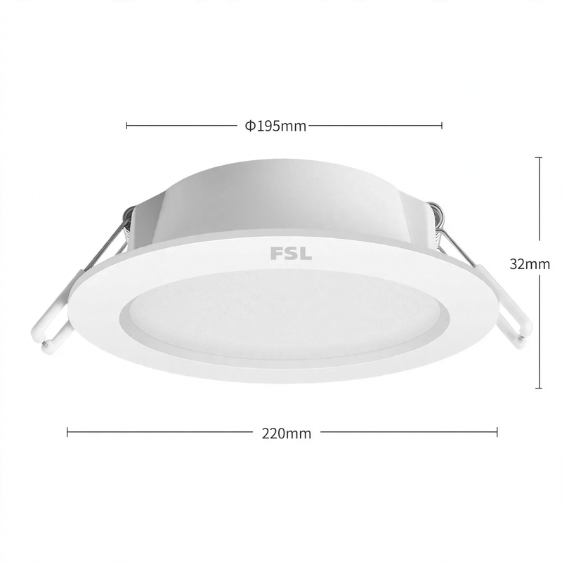 LED-Einbauleuchte für Decke und Flur