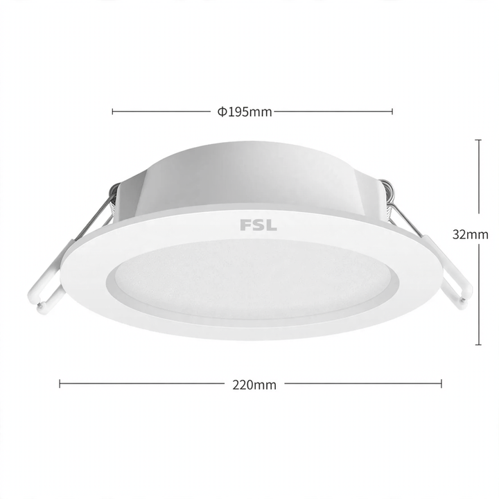 LED-Einbauleuchte für Decke und Flur