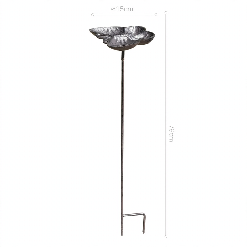 Gusseiserne Vogel-Futterstation im Vintage-Stil