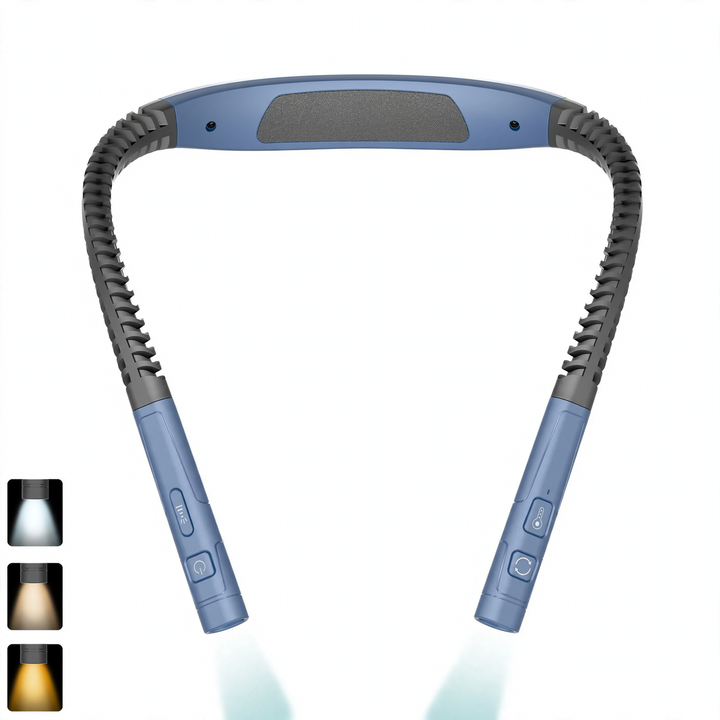 LED-Nackenleuchte für Lesen und Sport, USB-aufladbar