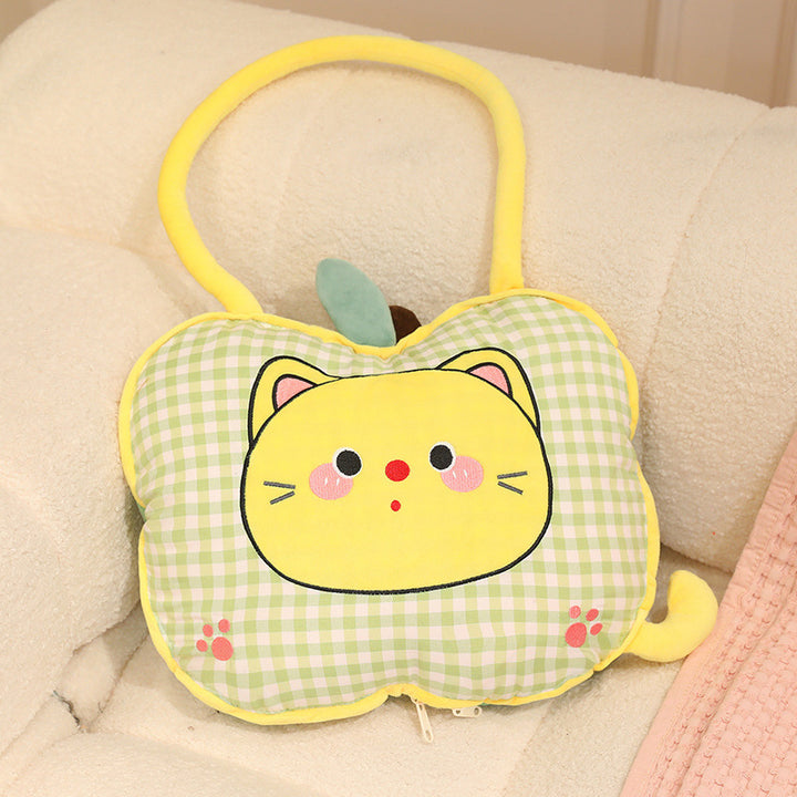 Apfel-Kuschelkissen mit Decke, 2-in-1