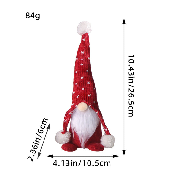 Weihnachts-Wichtel mit Strickmütze und Bommel