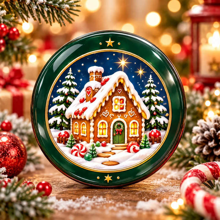 Dekorative Relief-Weihnachtsteller aus Acryl