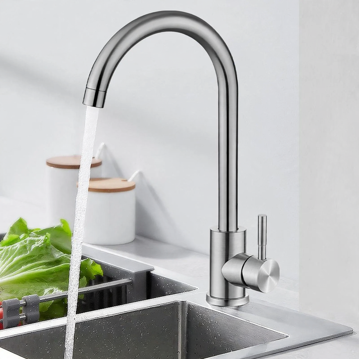 Edelstahl-Wasserhahn für Küche, Misch- oder Kaltwasser