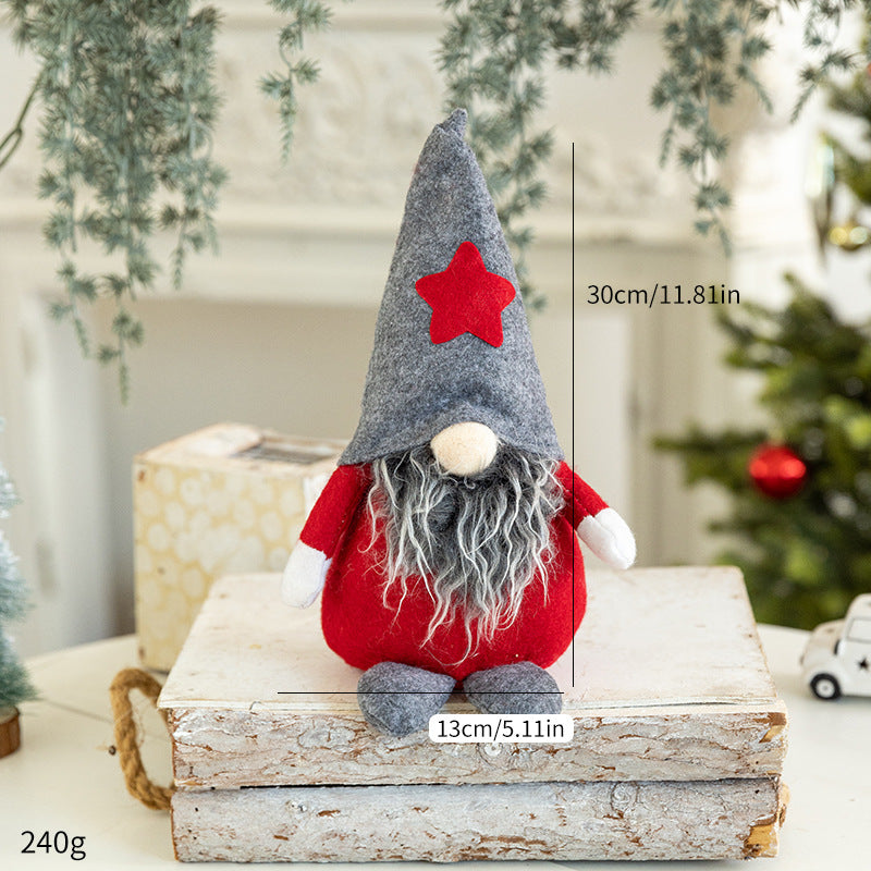 Dekorative Zwergen-Puppe für die Weihnachtszeit