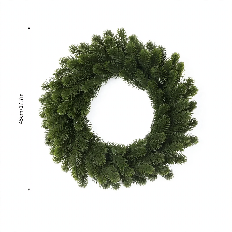 Künstlicher Weihnachtskranz aus Kunststoff, 10-30 cm