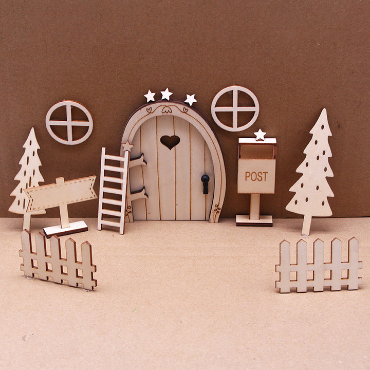 Miniatur-Feentür-Set für Puppenhäuser
