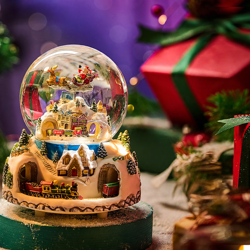 Weihnachtszug-Musikspieluhr mit Bluetooth