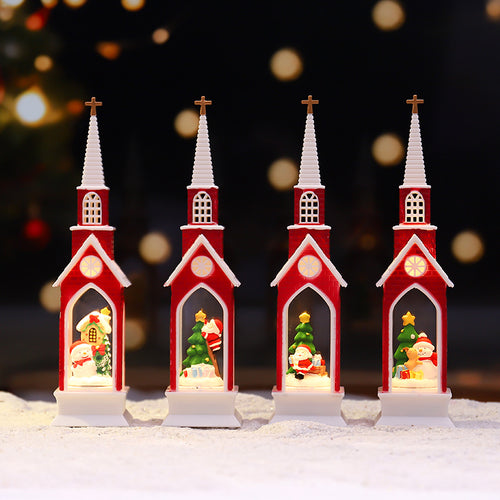 Klassische Weihnachts-Lichtdekoration aus Kunstharz