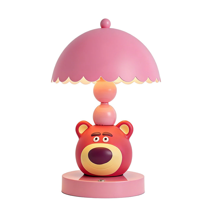 Süße Erdbeerbär-Tischlampe für Kinder